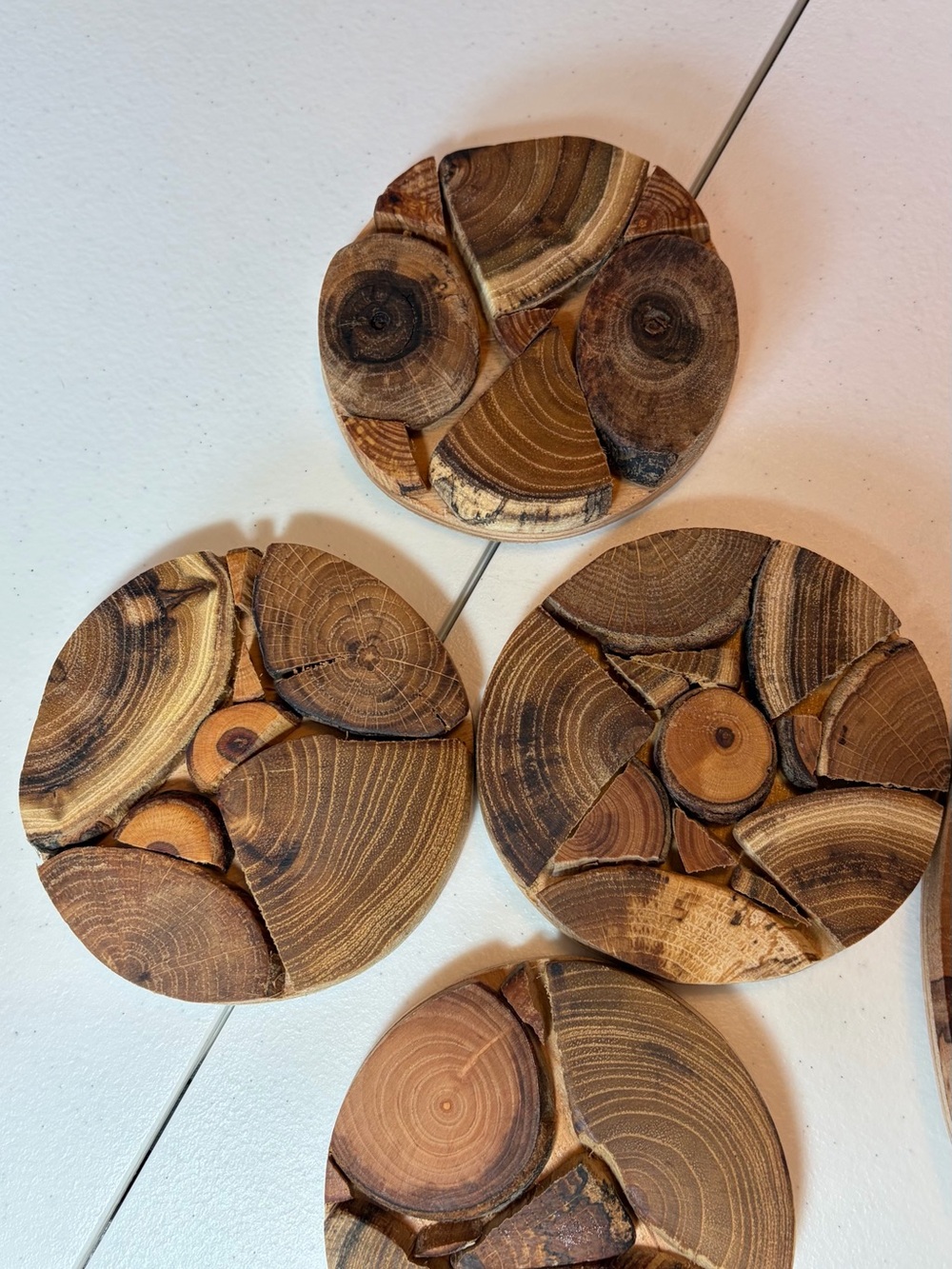 Wooden Tea Mats. - Picture 3 of 5